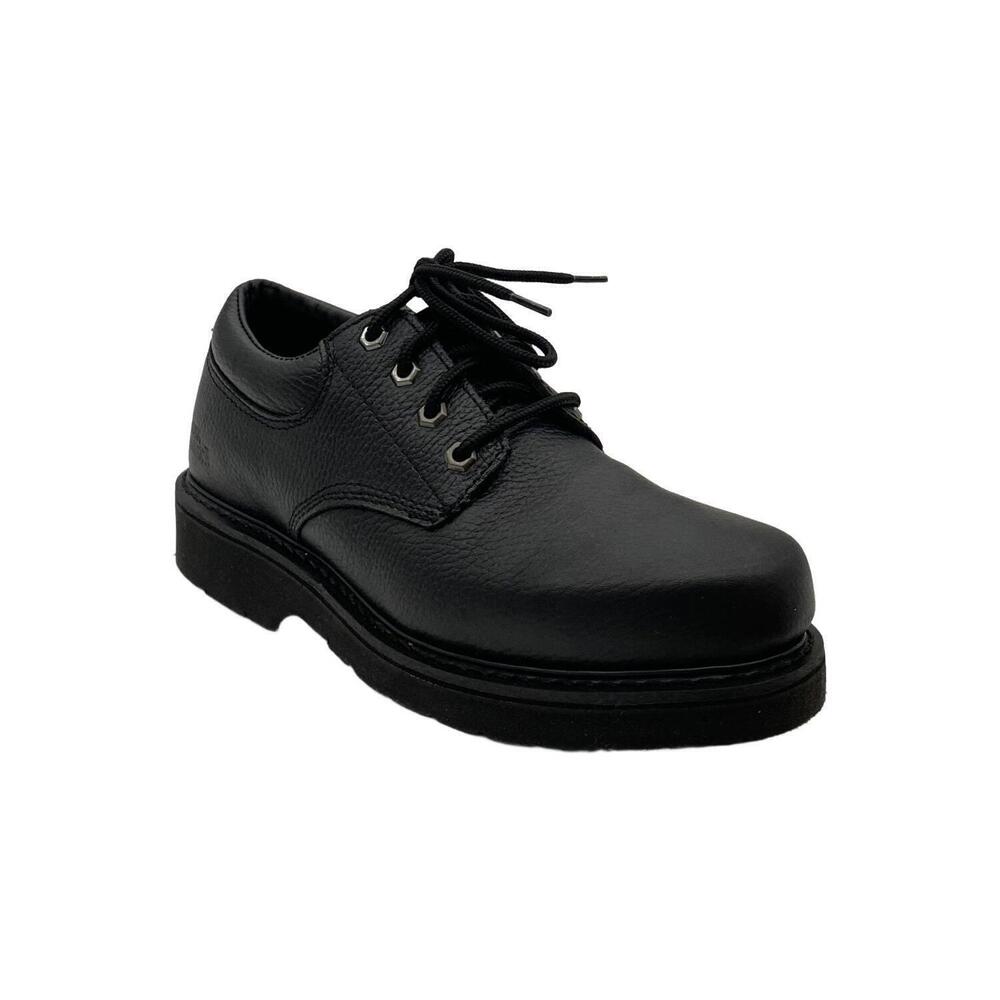 Work America Men's Responder II Leather Service Oxfords Black - Extra Wide